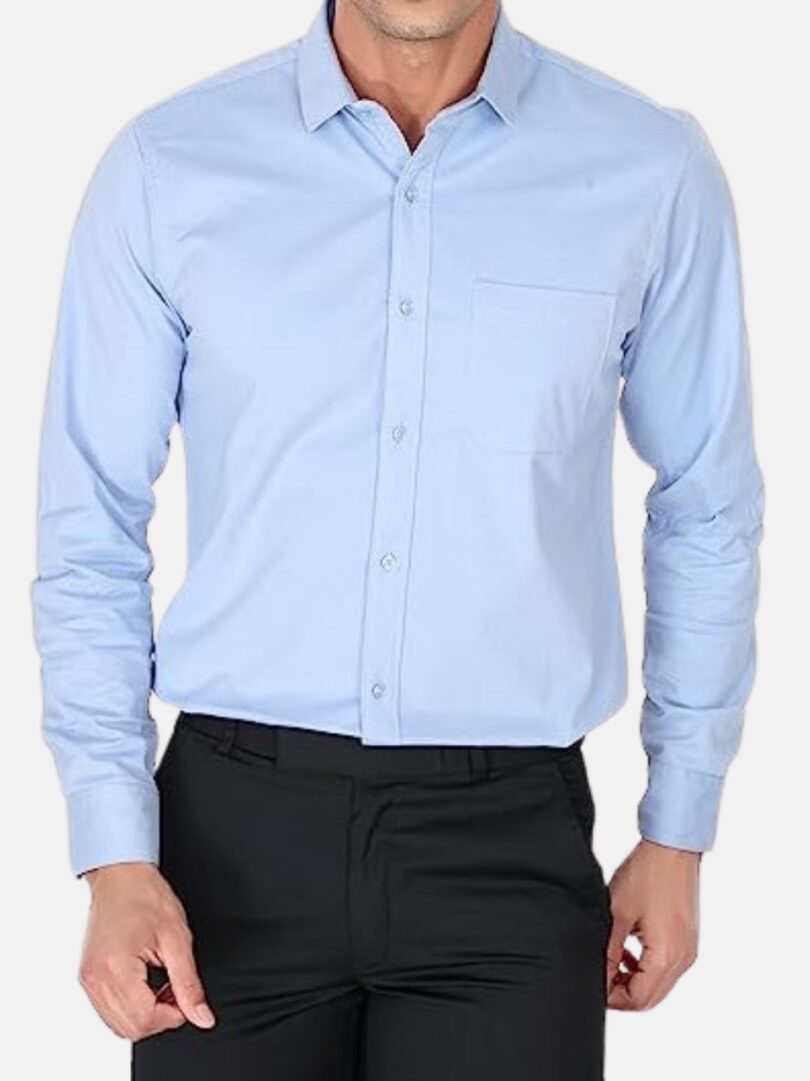 Mens Plain Shirt LightBlue