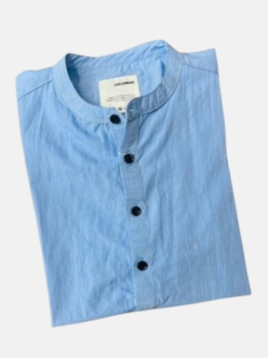 Mens Kurti Shirt Sea Blue