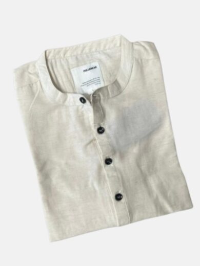 Mens Kurti Shirt Cream