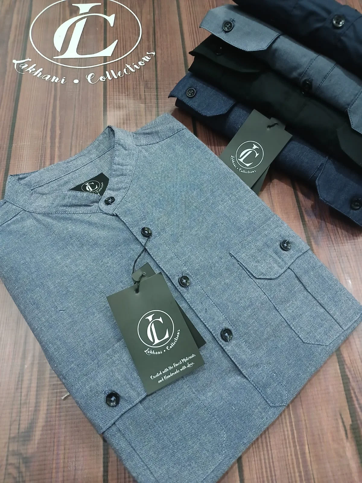 Mens Kurti Shirt double pocket