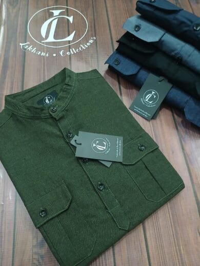 Mens Kurti Shirt double pocket
