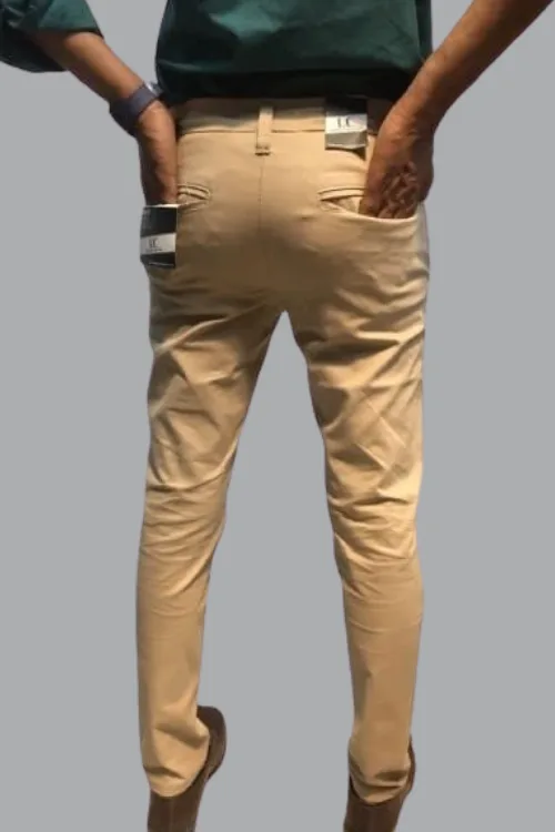 Men’s Cotton Chino Light Camel - Image 3